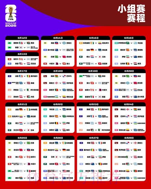 世界杯每日赛程APP 世界杯每日赛程APP